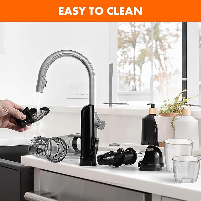 Masticating Juicer Attachment for KitchenAid Stand Mixer, Cold Press Juicer Machine, Slow Masticating Juicer Attachment with Dual Feed Chute, For KitchenAid Mixer Attachments by Gvode