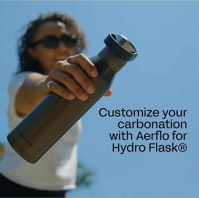 Portable Soda Maker for Hydro Flask Standard Mouth - Sparkling Water Maker | On-Bottle Carbonator | Refillable CO2 Capsules