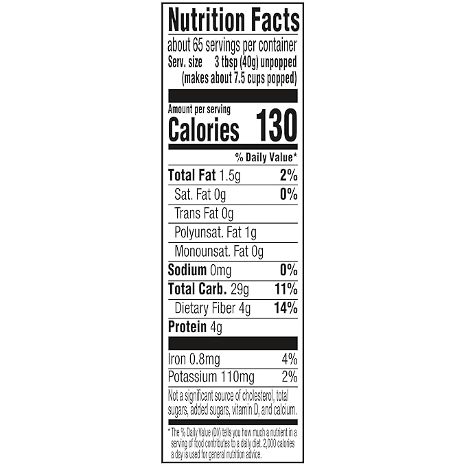 Orville Redenbacher's Gourmet Popcorn Kernels, Original Yellow, 4g Fiber Per Serving, 5 lb.