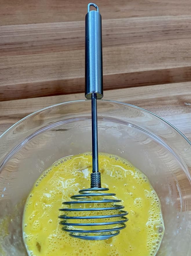 Fox Run 5829 Spiral Spring Whisk, 10" Silver Stainless Steel, Medium