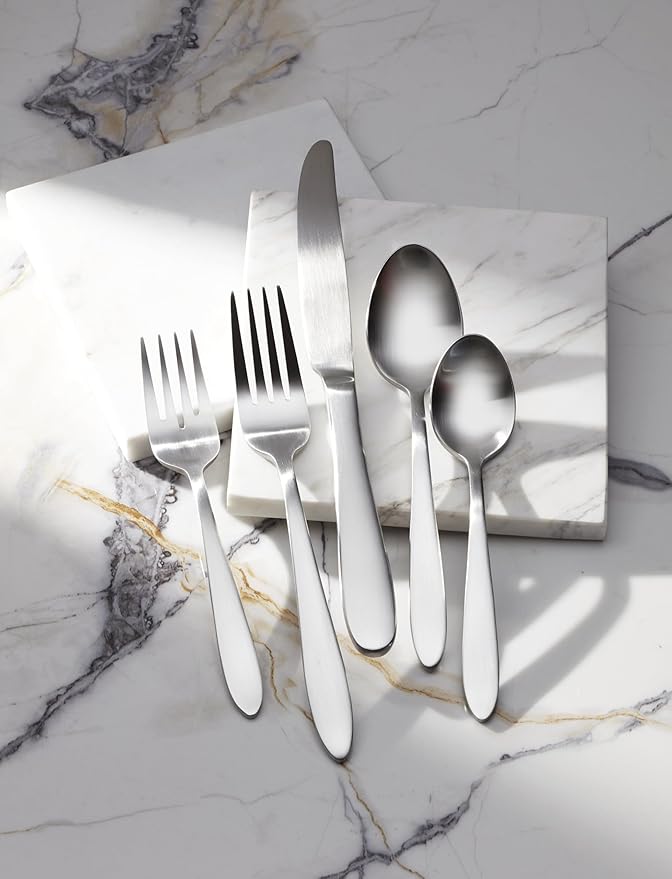 Oneida 895998 Mooncrest Satin 20 Piece Everyday Flatware Set