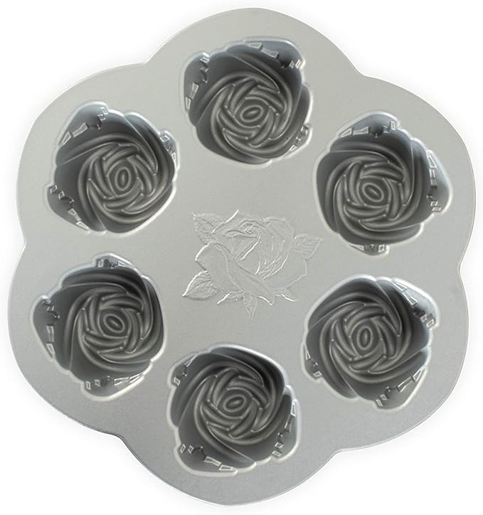 Nordic Ware Rosebud Cakelet, 2.25 Cup Capacity, Toffee
