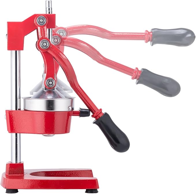 CO-Z Manual Citrus Juicer, Professional Orange and Lemon Juice Maker, Easy to Clean, Red