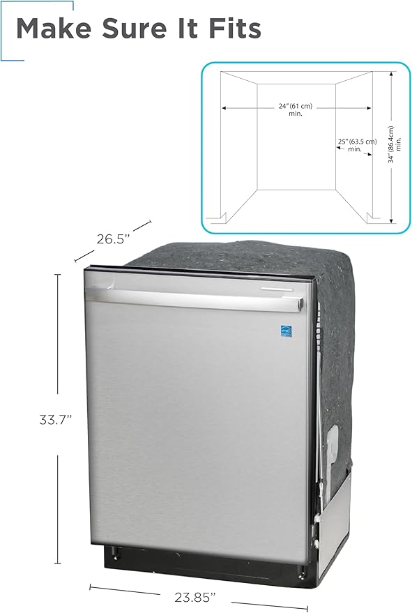 BLACK+DECKER 24" Built-In Dishwasher, Designer Series, 12-Place Setting Capacity with Stainless Steel Tub, Dish Washer with 6 Wash Programs, Low Noise, ENERGY STAR Certified, BDW300MHS