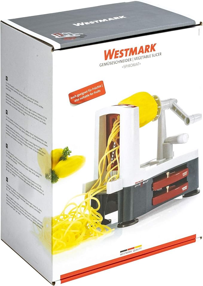 Westmark Stainless Steel Tri-Blade Vegetable Spiral Slicer Spiralizer