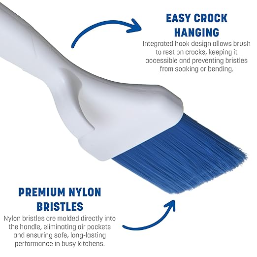 SPARTA Meteor Basting Brush, Nylon Bristle Pastry Brush for Cooking and Baking, 2" Wide, 1 Count, Blue