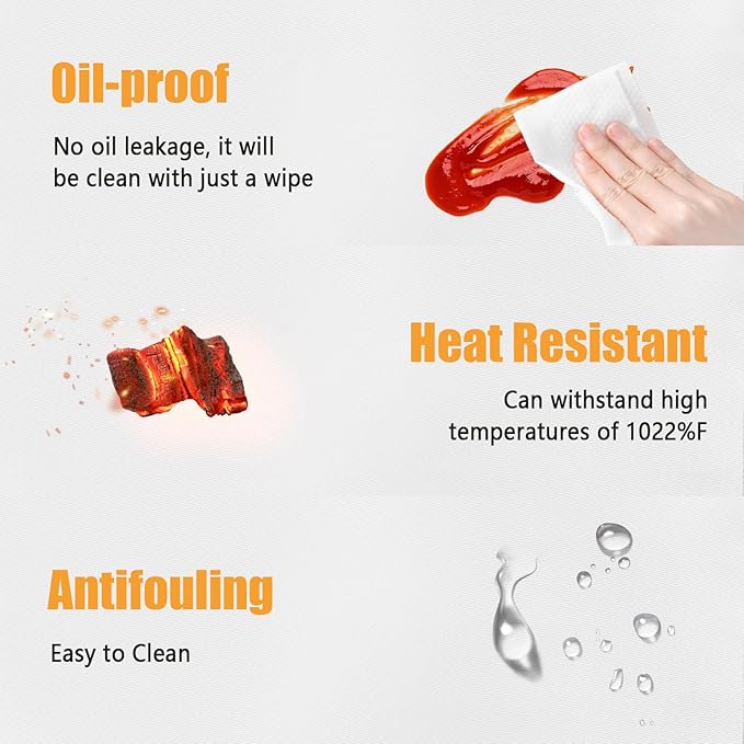 Heat Resistant Mat for Air Fryer, Oven, Countertop, 12x14in Hot Pads for Kitchen Counter Heat Protector, Under Coffee Maker Mats for Quartz Countertop Protector