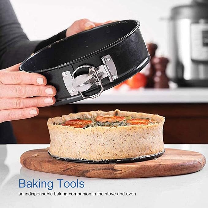 Cake Pan Set, Round Cheesecake Pan, Nonstick Cake Pan with Removable Bottom for Cheesecakes, Yogurt Cakes, Mousse, Coffee Cakes (24/26/28)