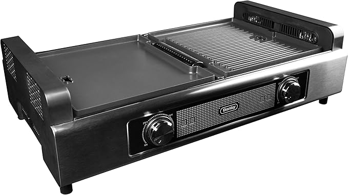 Danby DBSG29412XD11 Smokeless Indoor Grill in Black Advanced Air Circulation Technology Independent on/off and temperatures.