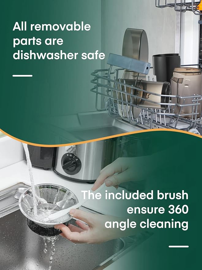 Juicer Machine, HOUSNAT Centrifugal Juicer,Extractor Max Power 800W Juice, 65MM Chute for Whole Fruit and Vegetables, Juice Extractor with 3 Speeds Quick Juicing, Easy to Clean, BPA Free, Green