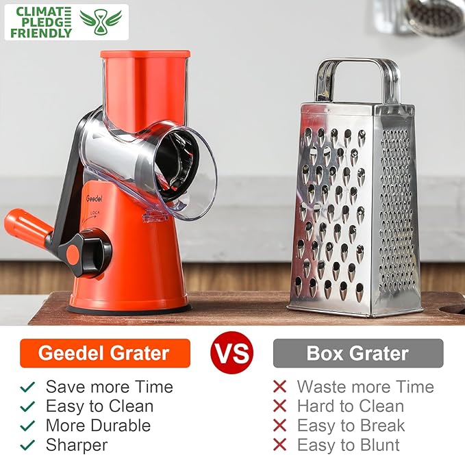 Cheese Grater and Mandoline Slicer Bundle