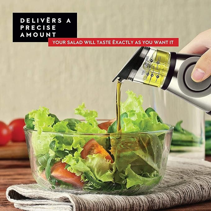 DWËLLZA KITCHEN 4 Pack Cereal Containers Storage - 17 oz Olive Oil Dispenser Bottle & 6 oz Glass Olive Oil Sprayer