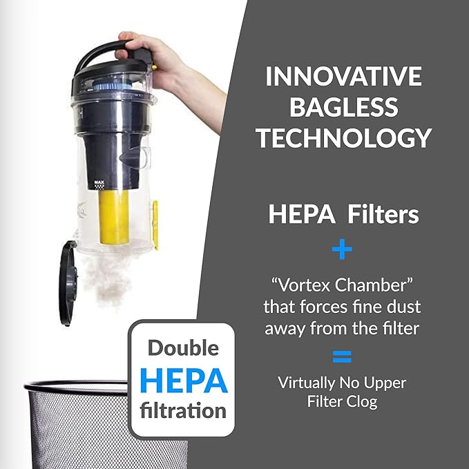 Prolux 2.0 Commercial Bagless Backpack HEPA Vacuum - Pro Model for Professional Cleaners