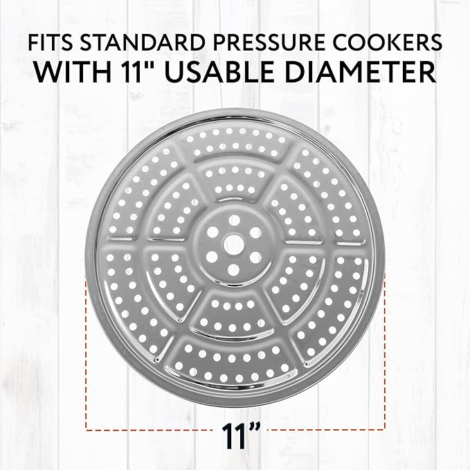 IMPRESA Stainless Steel Canning Rack - Stackable Design & Pressure Canner Rack - Universal Fit & Pressure Canning Accessories - 11 Inch, Pack of 2