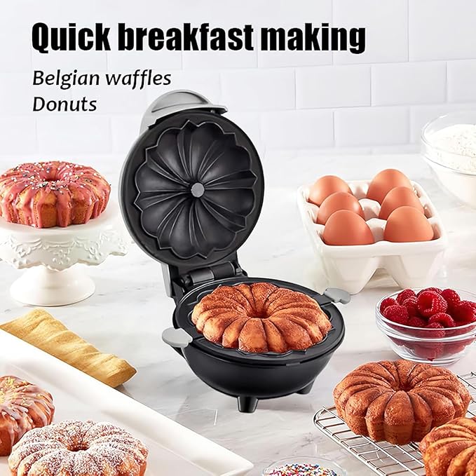 Mini Pancake Maker - Non-Stick Countertop Cake Pop Maker for Breakfast, Lunch & Snacks - Quick, Easy & Versatile Mini Cakes