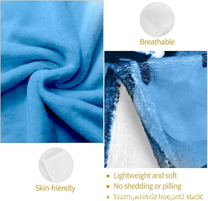 Funny Koala Plush Throw Blanket - Soft, Comfy, Lightweight, Warm, and Fuzzy - Ideal Gift for Men and Boys - Perfect for Couch, Bedroom, Travel, Bed - 50x60 inches