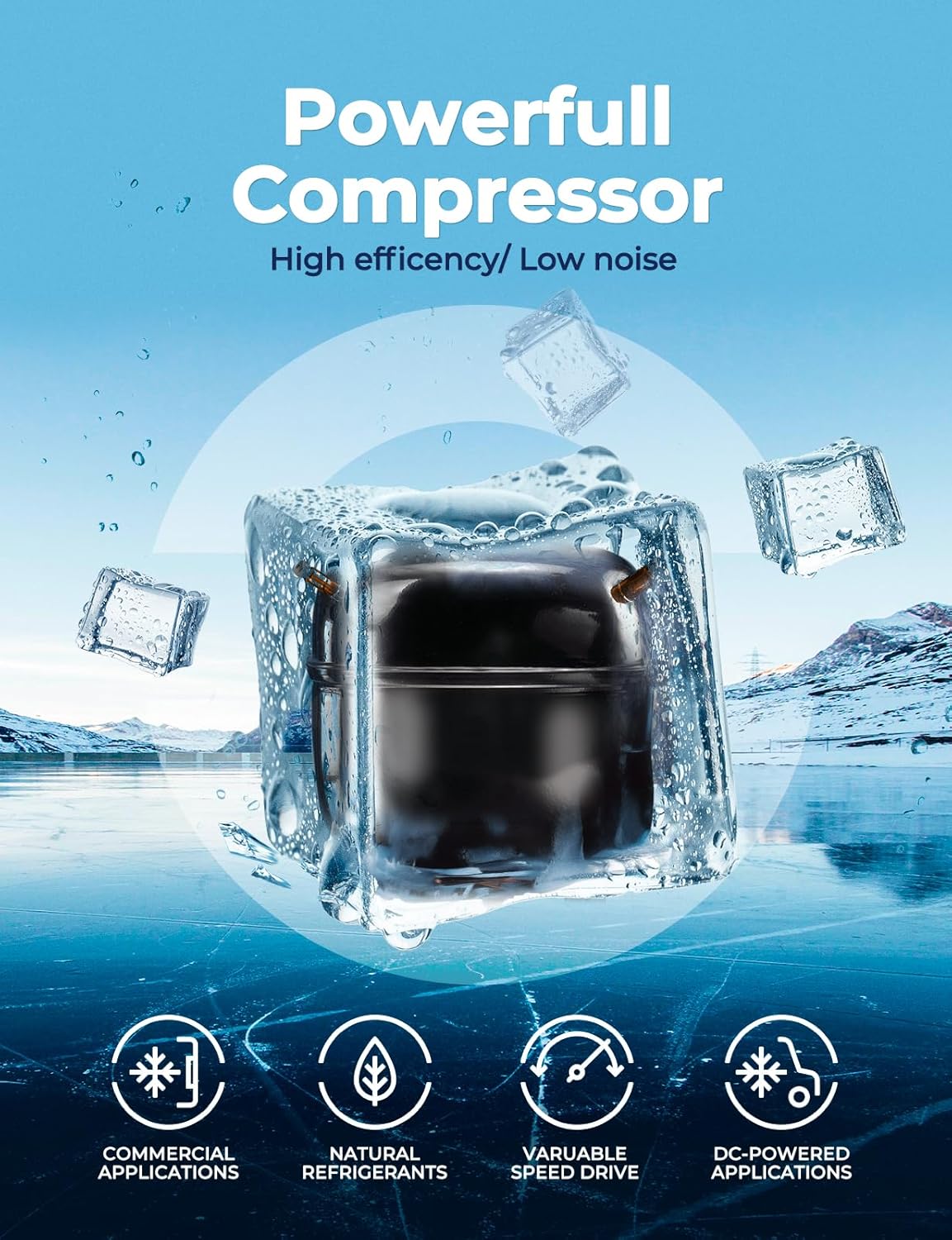 Pro 22" Commercial Ice Maker Machine 450LBS/24H with 250LBS Storage Bin, Powerfull Compressor, 182 Full Cube Ice Ready in 8-15 min, Air Cooled, Industrial Ice Machine for Business