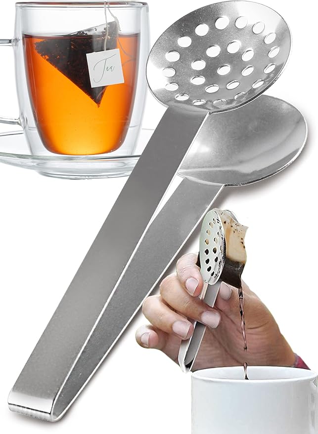 Orblue Stainless Steel Tea-long-handled-strainers 1-Pack