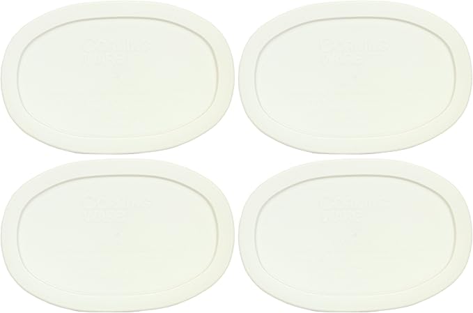 CorningWare F-15-PC 15oz French White Plastic Lid (4-Pack)