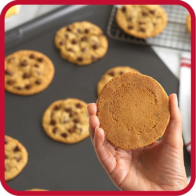 GoodCook AirPerfect Insulated Cookie Sheets Set of 2 Nonstick Carbon Steel Construction Pans for No-Burn Baking with Ergonomic Grip, 16 x 14-Inch, Gray
