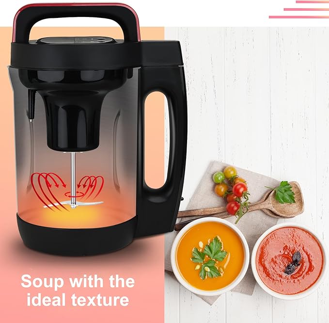 2L Soup Maker, Makes 2-6 Servings, LCD Touch Control Panel, Stainless Steel Blender & Heater, 800W for Soups, Smoothies, Sauces — Smart Kitchen Appliance for Homemade Soup
