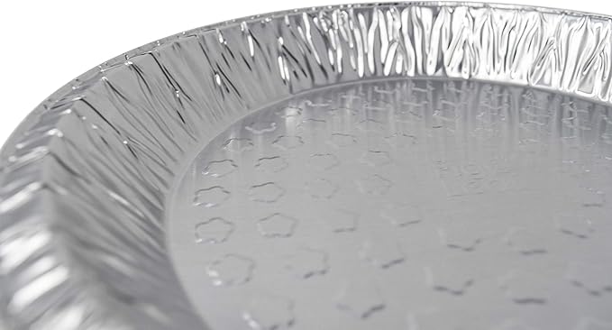 Fig & Leaf (360 Pack) Premium 9-Inch Pie Pans l Disposable Aluminum Foil l Heavy-Duty l Tin Plates for Tart Quiche Pies