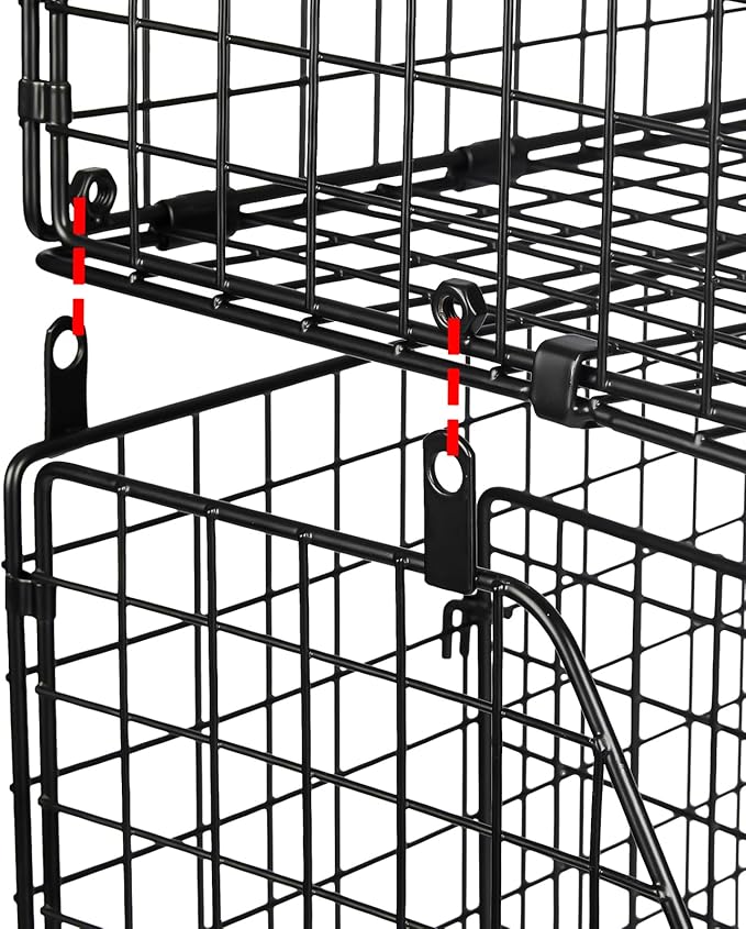 2-Tier Stackable Can Organizer for Pantry Shelves, 2 Pack Soda Can Organizer with 4 Adjustable Dividers, Kitchen Can Storage Organizer, Wire Drink Organizer, Metal Can Dispenser for Cabinets Shelf