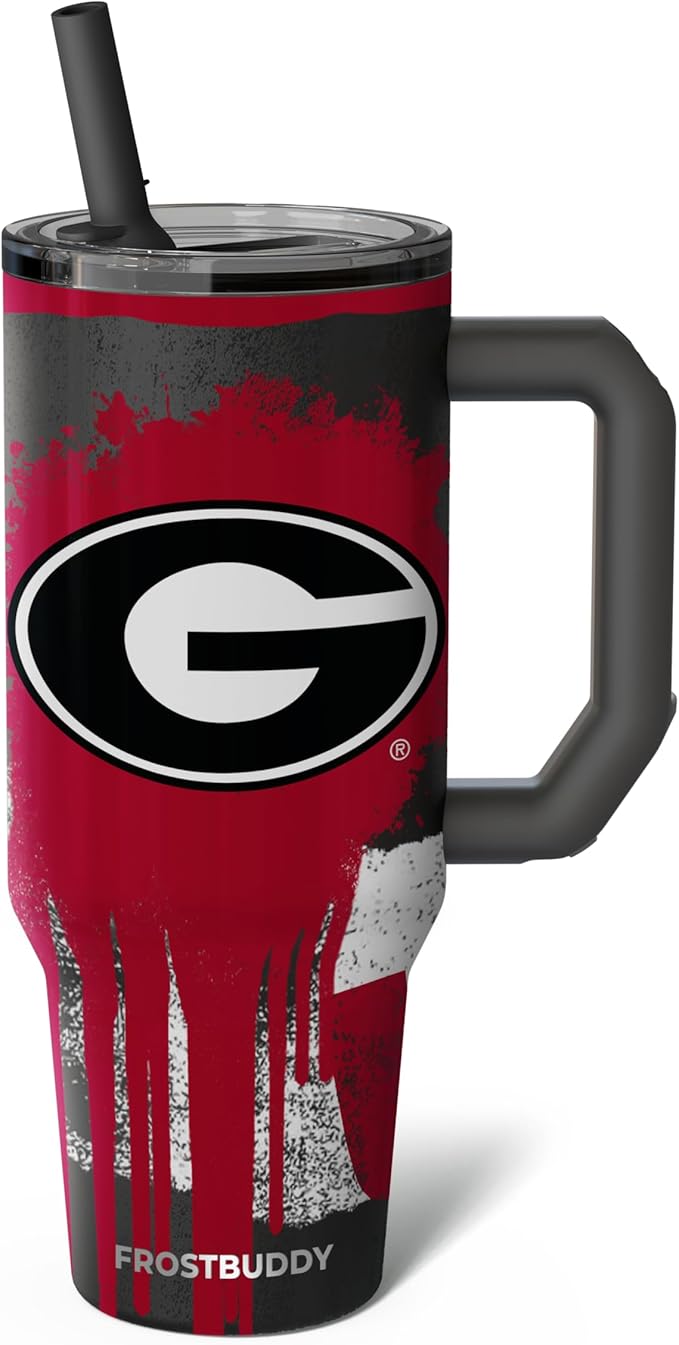 Thicc Buddy - 40 oz Stainless Steel Vacuum Insulated Tumbler with Lid and Straw for Water - Travel Mug Cupholder Friendly - Gifts for Women Men Him Her