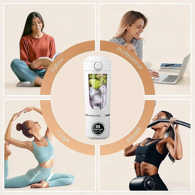 Electric Blender Cup,700ml Mini Kitchen Fruit Blender | Electric Vegetable Juicer,for Women Men Teens Adults Kitchen Gym Travel Dormitory Apartment Hotel School