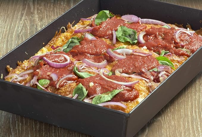 Lloyd Pans Detroit Style Pizza Pan 10 by 14 by 2.5 Inch -PSTK