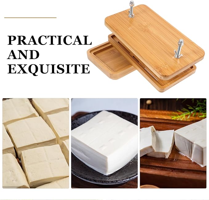 DOITOOL Tofu Press Mold Tofu Maker with 3-layer Drip Tray 26x15cm Kitchen Tool for Homemade Soybean Curd Food Strainer for Vegan Cooking