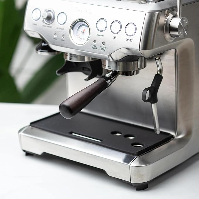 CREMA Coffee Products 54mm Bottomless Naked Portafilter | Compatible with 54mm Breville Machines | Includes Double Shot Filter Basket | Sandalwood