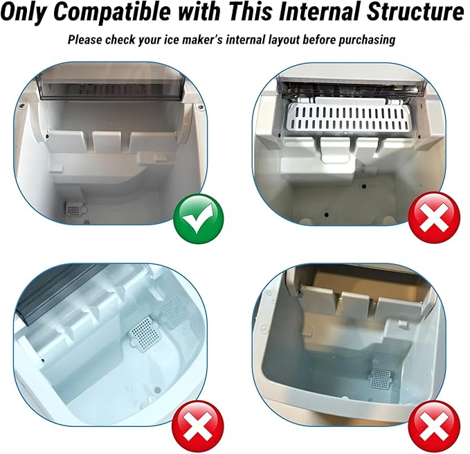 Ice Basket Compatible with Frigidaire EFIC130-SS Ice Maker, Replacement Basket Compatible with Frigidaire Ice Maker - Durable No-Tool Assembly