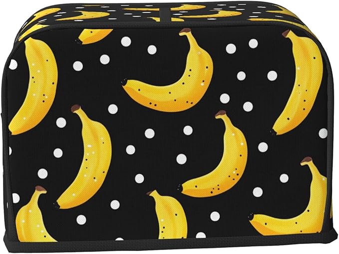 Cute Bananas Toaster Cover, 2 Slice, Polyester, Water Repellent, No Closure