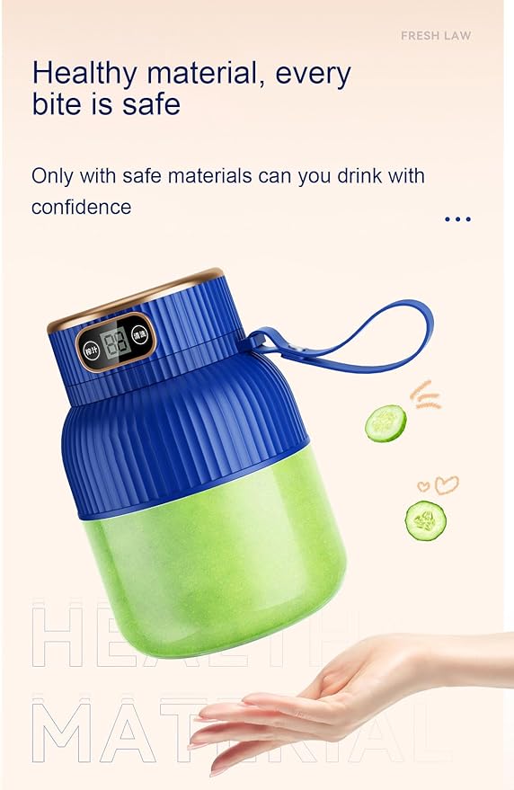 Portable Blender,Portable Blender for Shakes and Smoothies, Personal Size High Speed Blender,21oz USB C Rechargeable Blender for Travel/Picnic/Office/Gym/Sport (WHITE)