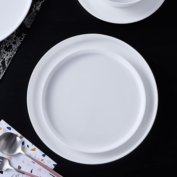 Stone Lain Madeline Formal Bone China Dinnerware Set 32 Piece Service for 8, White