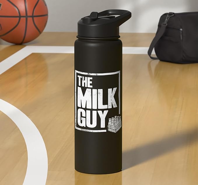 The Milk Guy Proud Milkman Dairy Farmer Life Stainless Steel Insulated Water Bottle