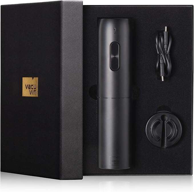 Electric Wine Opener & Vacu Vin Wine Saver Pump Bundle – Fresh Wine Made Easy
