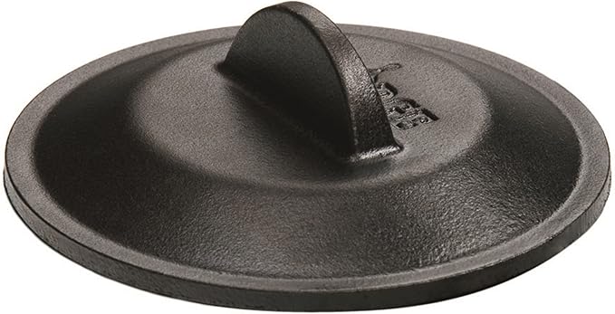 Lodge H5MIC Heat Enhanced and Seasoned Cast Iron Miniature Lid, 5-Inch