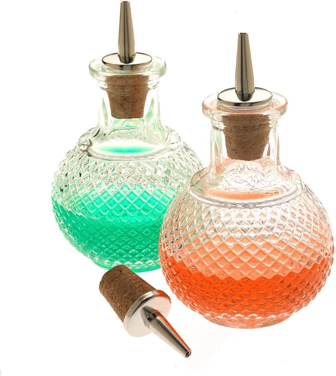 Barfly Liquor Dasher Tops, Stainless Steel, Fits Bottles with up to 20mm Diameter Opening