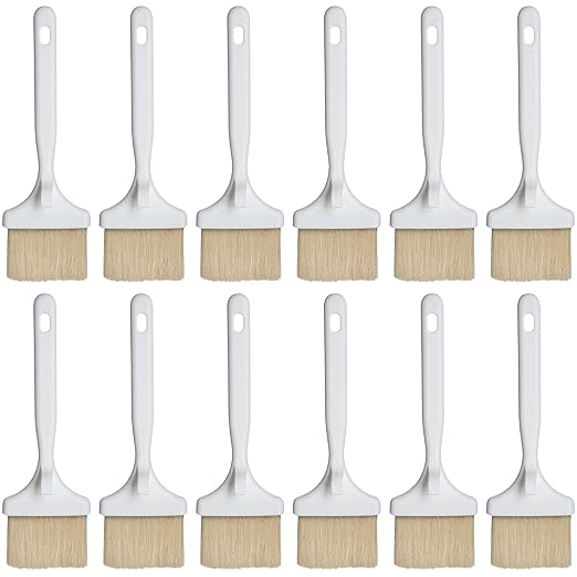 SPARTA 4040202 Meteor Nylon Basting Brush With Nylon Bristles, 3 Inches, White, (Pack of 12)
