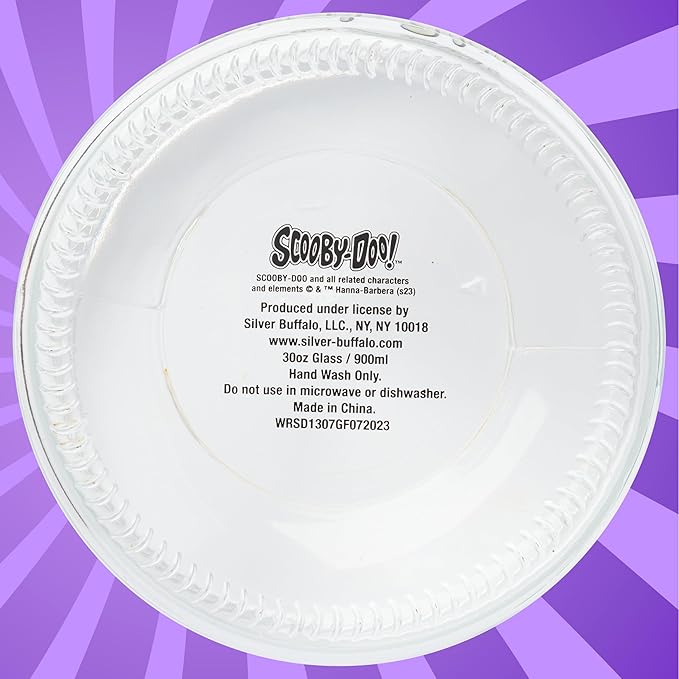 Silver Buffalo Scooby Doo Scooby Snacks Glass Cookie Snack Candy Jar with Lid (Small)