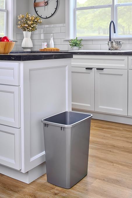 Rev-A-Shelf 35 qt. Silver Polymer Replacement Waste Container Pullouts