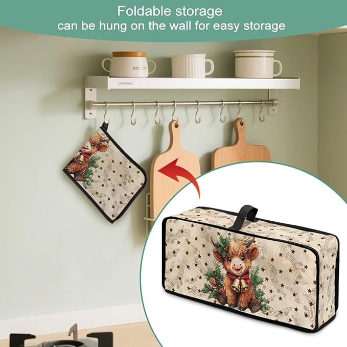 Toaster Cover 2 Slice Sunflower Cat Toaster Cover with Top Handle Small Appliance Covers, Heat-Resistant Anti-sputtering Kitchen Appliance Covers