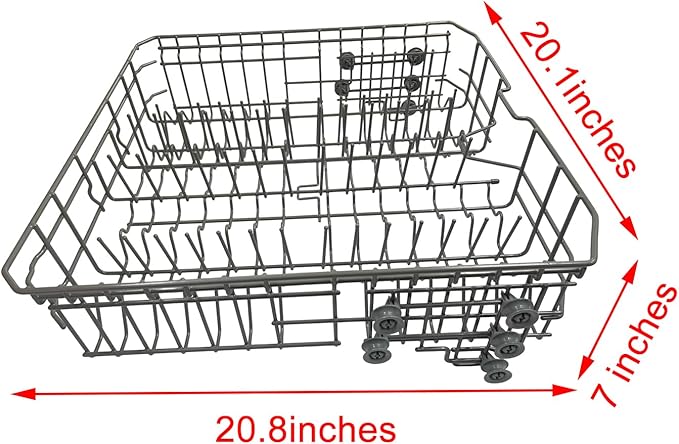 【2026 Next Generation】DD82-01074A Middle Rack Assembly OEM Replacement part Fit For Samsung Dishwasher Dishrack DW80R5061/DW80R5060/DW80K7050UG Series