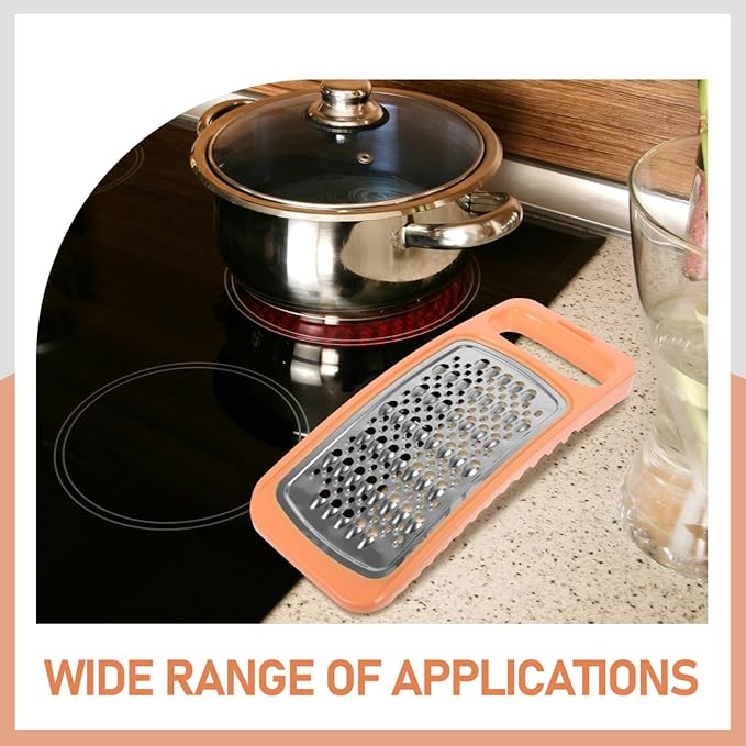 Cheese Grater Stainless Steel Graters Double Sided Potato Grater Carrot Slicer Vegetable Shredder with Handle for Cheese Ginger Chocolate Spices and More