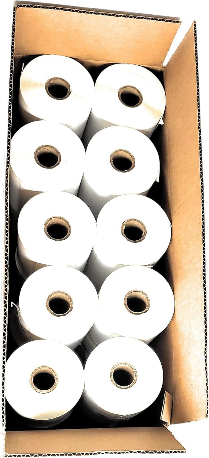 Premium Label Supply 4" x 3" Direct Thermal Labels - 500 Labels per Roll - 1'' Core - 20 Rolls - 10,000 Labels