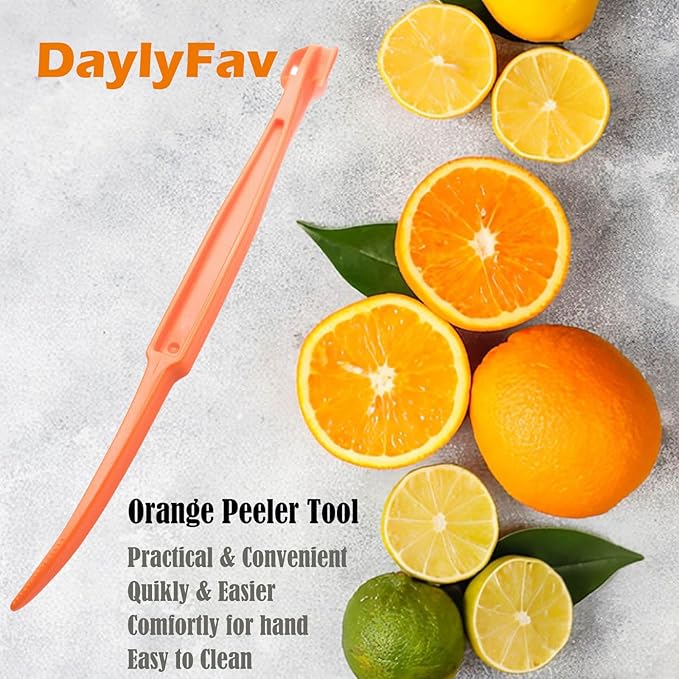 Orange Peeler Tool, 7 Pack, Citrus Peeler for Orange Peeling Orange Opener Slicer Cutter, Safty Plastic, Easy to Grip, Use and Clean, Kitchen Gadgets Vegetable Slicer Kiwi Tool