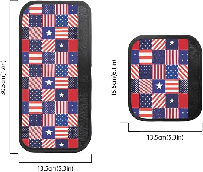 6 Pcs Refrigerator Microwave Door Handle Covers 4th of July Electrical Appliances Handle Protector for USA 250th Anniversary Patriotic Indoor Decorations, Stars and Stripes USA Flag