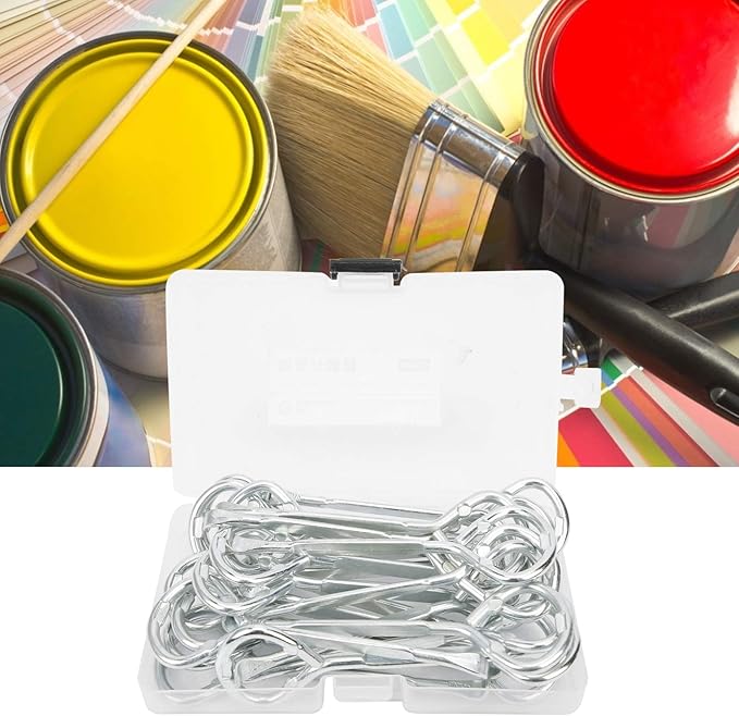 Fafeicy 24Pcs Paint Can Lid Opener, Metal Paint Can Opener, Paint Bottle Opener M10 Steel Beer Jar Tin Manual Opening Tool for opening paint buckets, latex paint cans